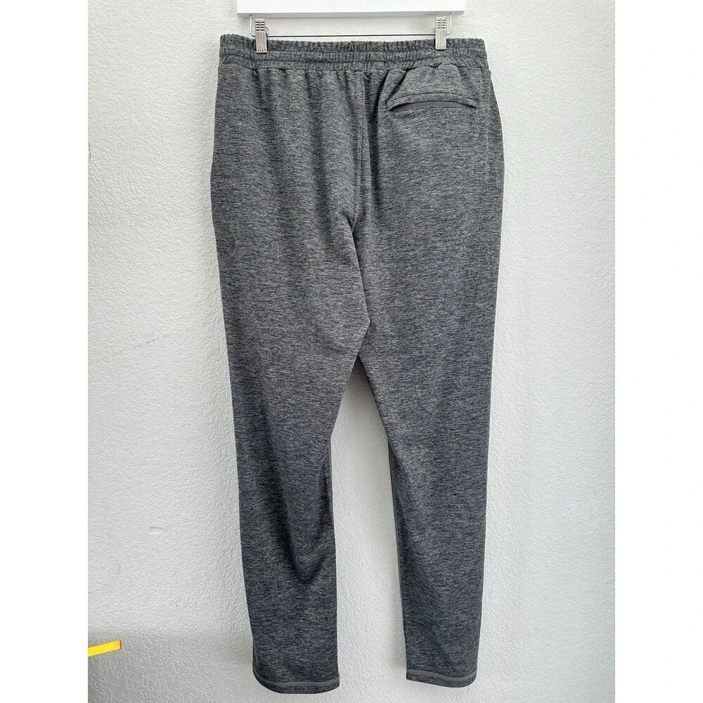 Quince Men's Gray Flowknit Performance Pants Large L Joggers Drawstring Active